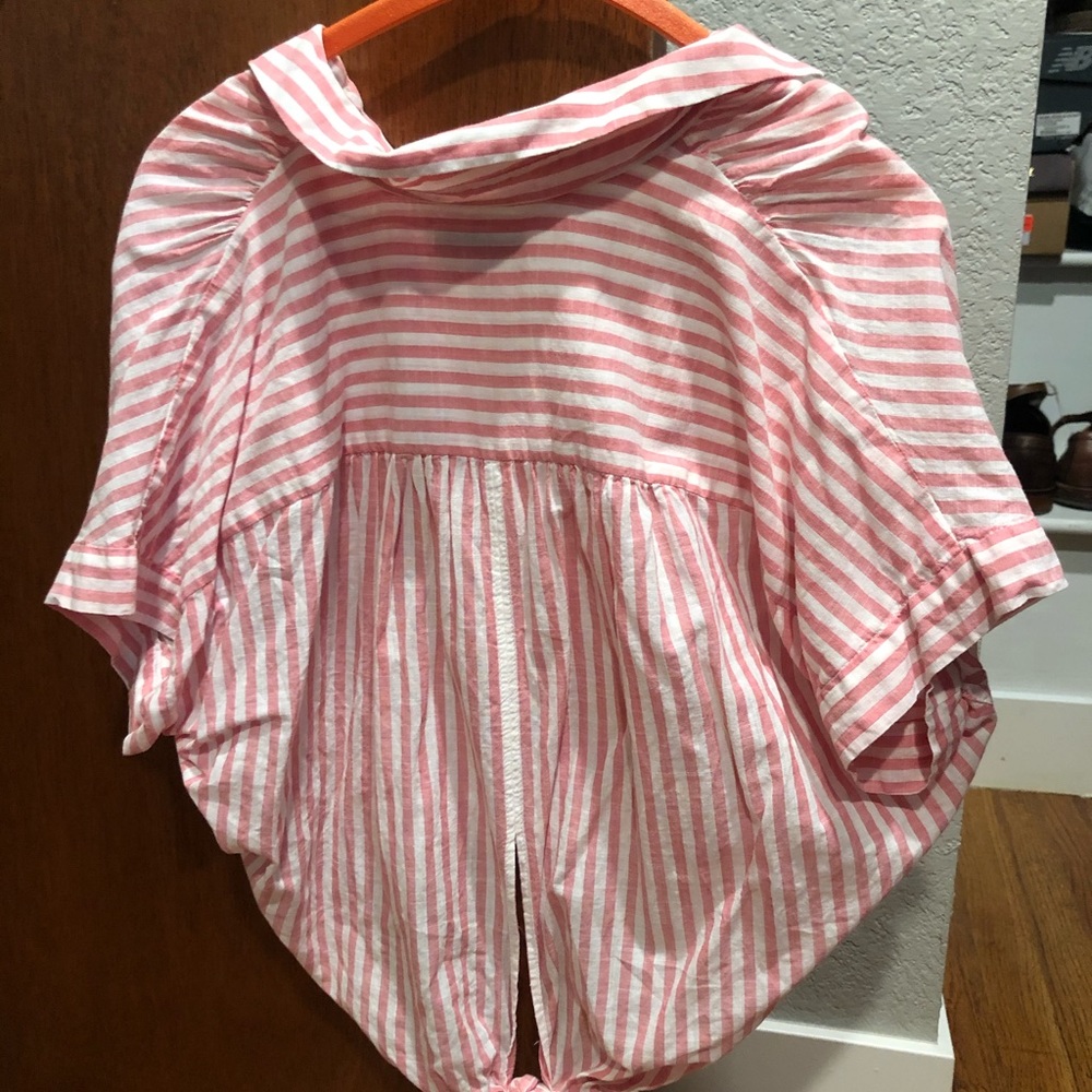 Pink stripe madewell shirt